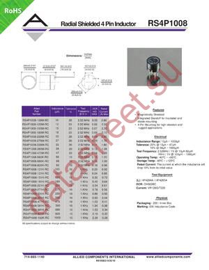 RS4P1008-121K-RC datasheet  