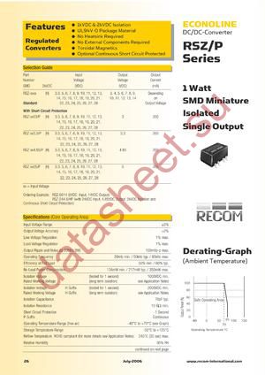 RSZ-1813HP datasheet  