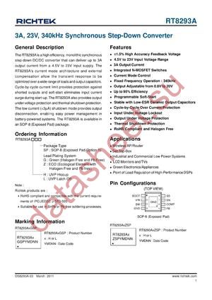 RT8293A datasheet  