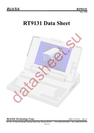 RT9131 datasheet  