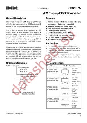 RT9261-26CB datasheet  