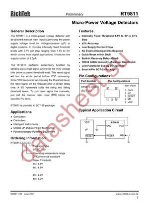 RT9811-26CB datasheet  