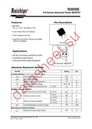 RU8048S datasheet  