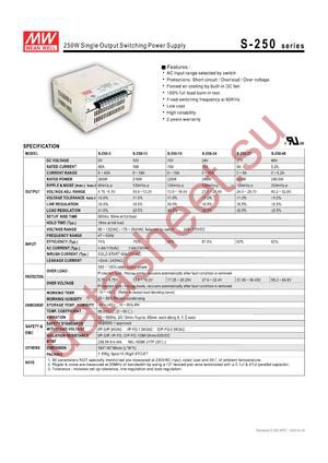 S-250_09 datasheet  