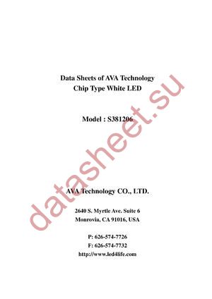 S381206 datasheet  