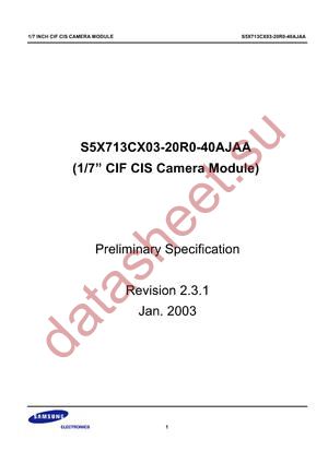 S5X713CX03-20R0-40AJAA datasheet  