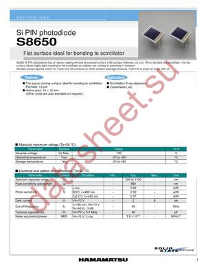 S8650 datasheet  