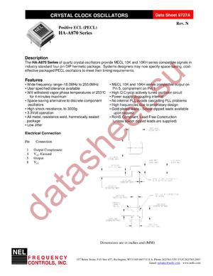 SA-A87A-FREQ datasheet  