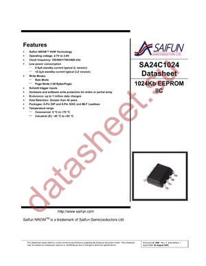 SA24C1024 datasheet  
