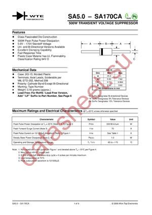 SA40A-T8 datasheet  