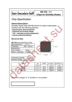 SB120-1.1 datasheet  