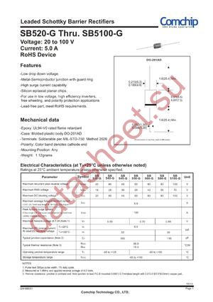 SB5100T-G datasheet  