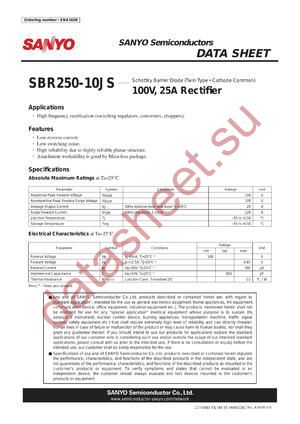 SBR250-10JS datasheet  