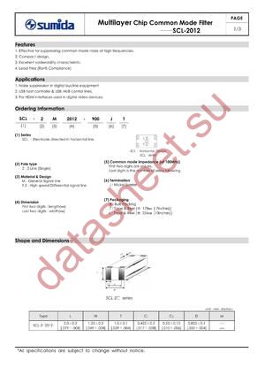 SCL-2M2012-181JT datasheet  