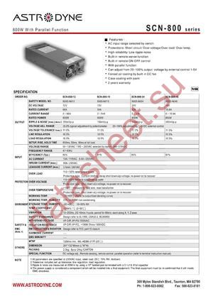 SCN-800-15 datasheet  