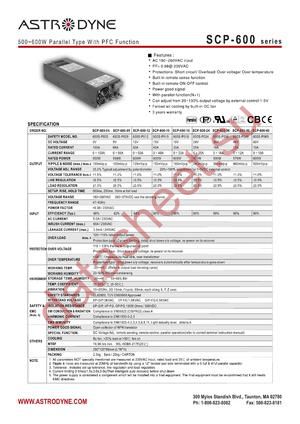 SCP-600-09 datasheet  