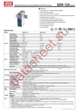 SDR-120_11 datasheet  