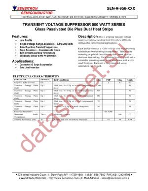 SEN-R-956-038 datasheet  