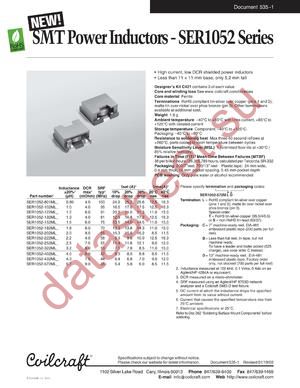 SER1052-432ML datasheet  