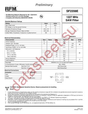 SF2208E datasheet  