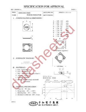 SH6038100YL datasheet  