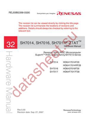 SH7017F-ZTAT datasheet  