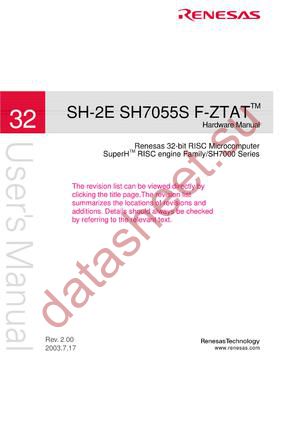 SH7055S datasheet  