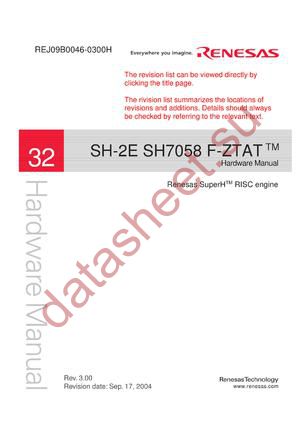 SH7058 datasheet  