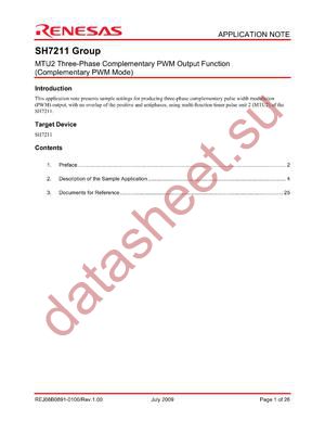 SH7211_09 datasheet  