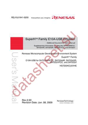 SH72531FCC datasheet  