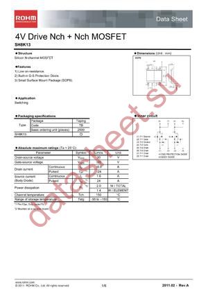 SH8K13 datasheet  