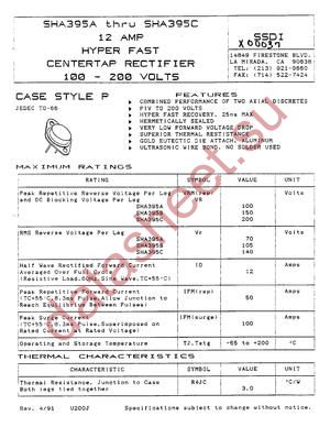 SHA395A datasheet  