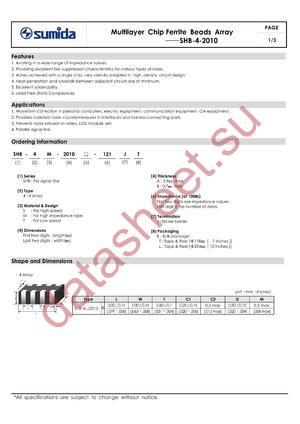 SHB-4-2010 datasheet  