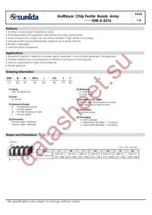 SHB-4-3216 datasheet  