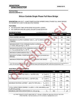 SHB601051E_09 datasheet  