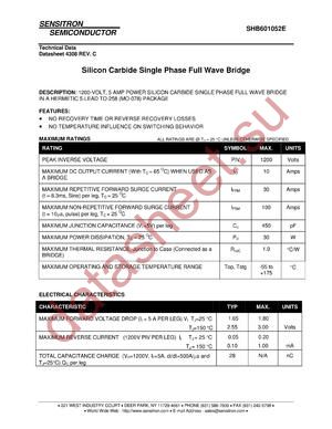 SHB601052E_08 datasheet  