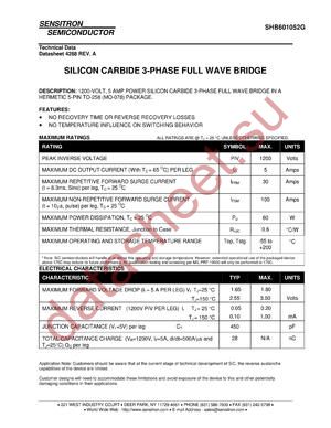 SHB601052G_09 datasheet  