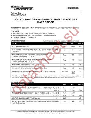 SHB636053E_09 datasheet  