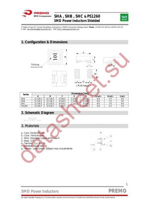 SHC datasheet  