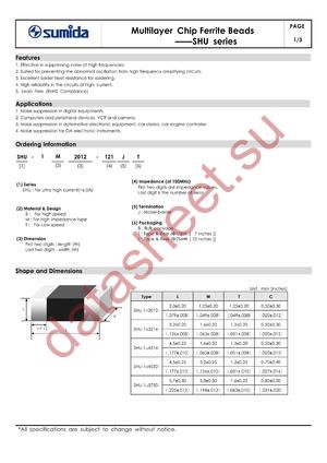 SHU-1B4532-681 datasheet  