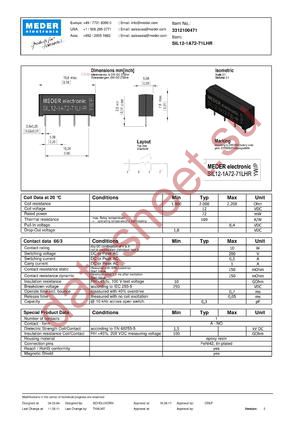 SIL12-1A72-71LHR datasheet  