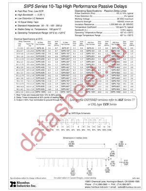 SIP5-101 datasheet  
