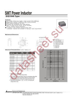 SIQ1048-1R8 datasheet  