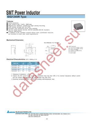 SIQ1240R datasheet  