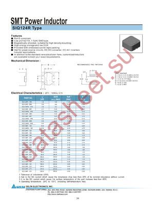 SIQ124R-100 datasheet  