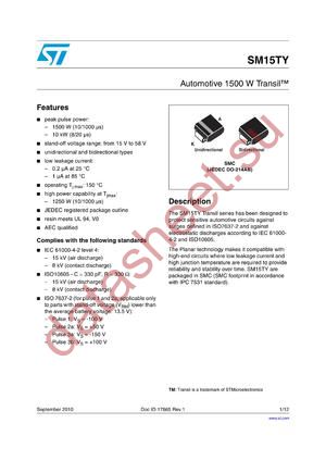 SM15T33AY/CAY datasheet  