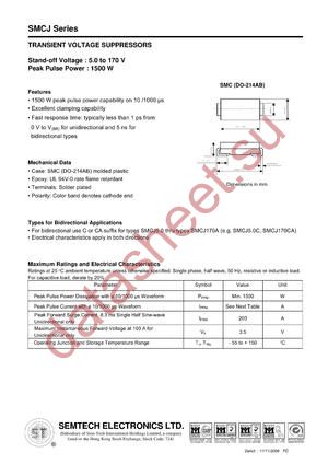 SMCJ26-C datasheet  