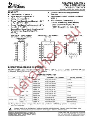 SN74LVC541APWRG3 datasheet  