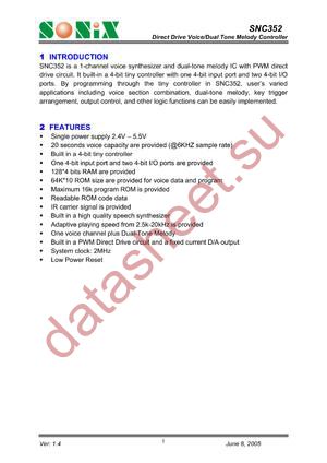 SNC352_05 datasheet  