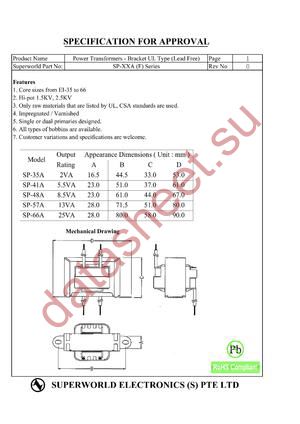 SP-66A datasheet  